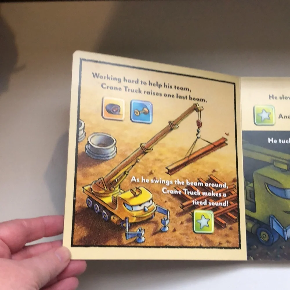 Goodnight, Goodnight Construction Site Hardcover Board Book With Sound Buttons